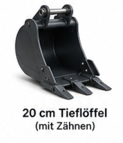 Tieflöffel 20 cm