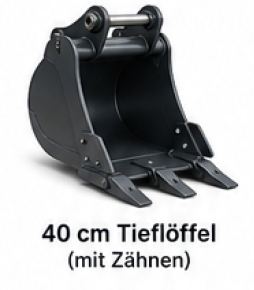 Tieflöffel 40 cm